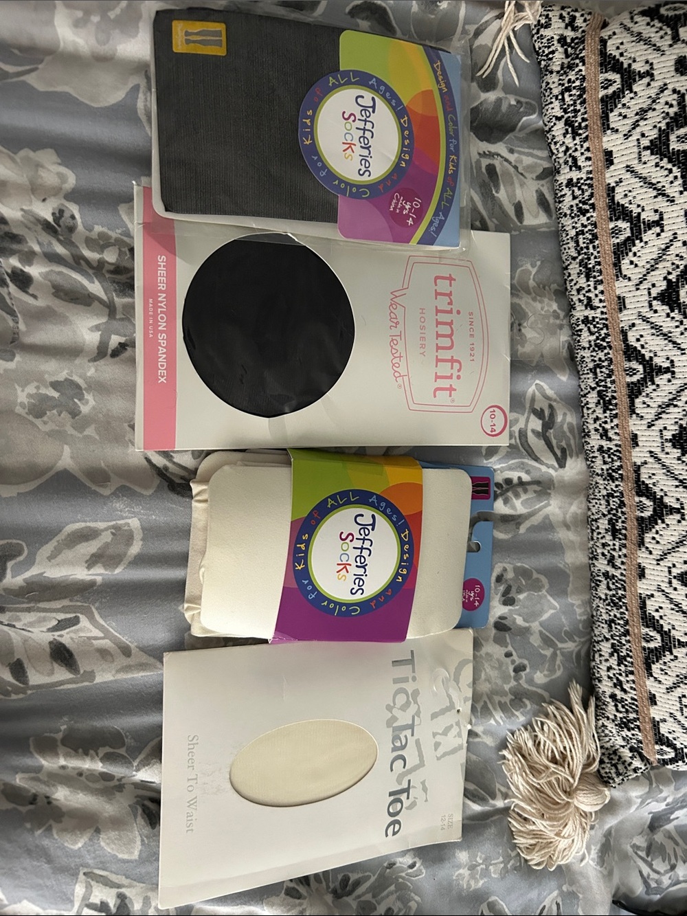 Trimfit & Jefferies Pack of Sheer Tights and Socks - Black & Ivory